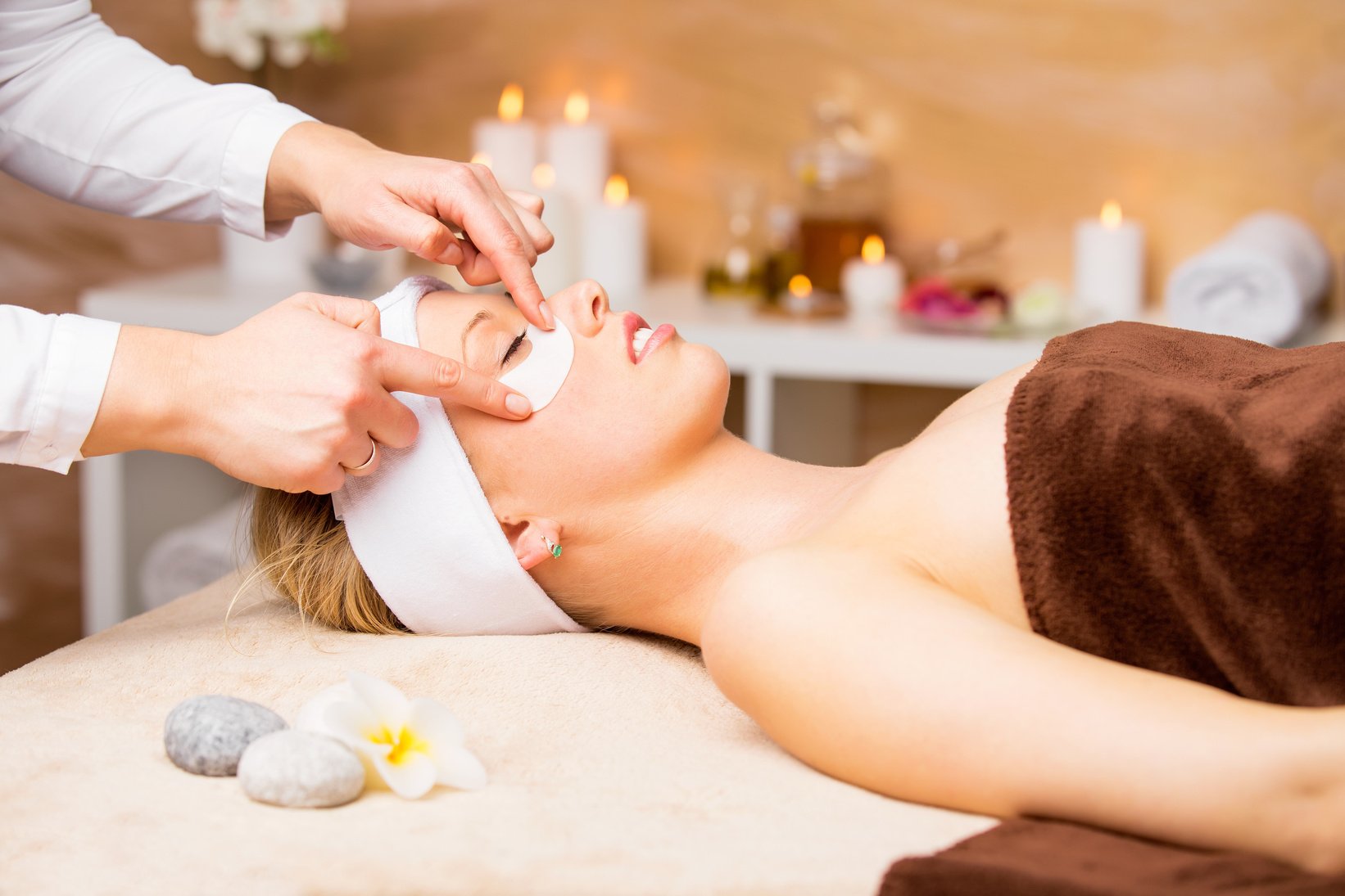 Girl in a Spa